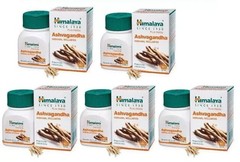 5 x Himalaya Ashwagandha Ashvagandha For General Wellness & Immunity 300 Tabs