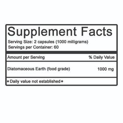 240 Diatomaceous Earth Capsules – #1 Natural Silica,Detox,Heavy Metals,Immunity