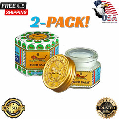 2 x Tiger Balm (White) Super Strength Pain Relief Ointment 21ml Each FREE SHIP
