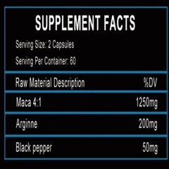 Black Maca 1500 Mg Capsules – Supports Energy, Stamina, Performance And Drive