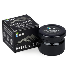 Sayan Pure Shilajit Resin 1oz/25g, Glass Jar, 250 Servings