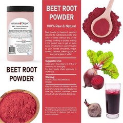 Beet Root Powder 2 lb Beta vulgaris Raw Non-GMO Nitric Oxide Remolacha en Polvo