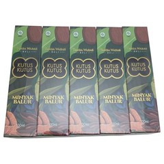 5 Bottles Kutus Kutus Indonesia Bali Organic Herbal Healing Massage Oil 100ml