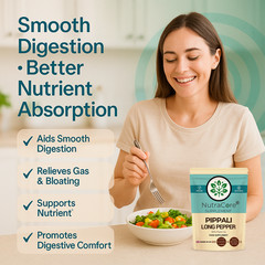 Pippali Capsules (Long Pepper)-6000mg (90% Piperine)-Heartburn & Indigestion