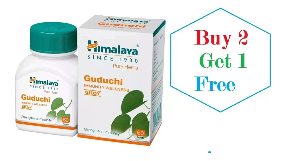 Guduchi Tablets Buy 2 Get 1 Free Natural Immunity Wellness Support 60 Tabs
