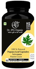 4x Dr. JPG Organic ISO & GMP Certified Papaya Leaf caps 60veg For Pletlets Count