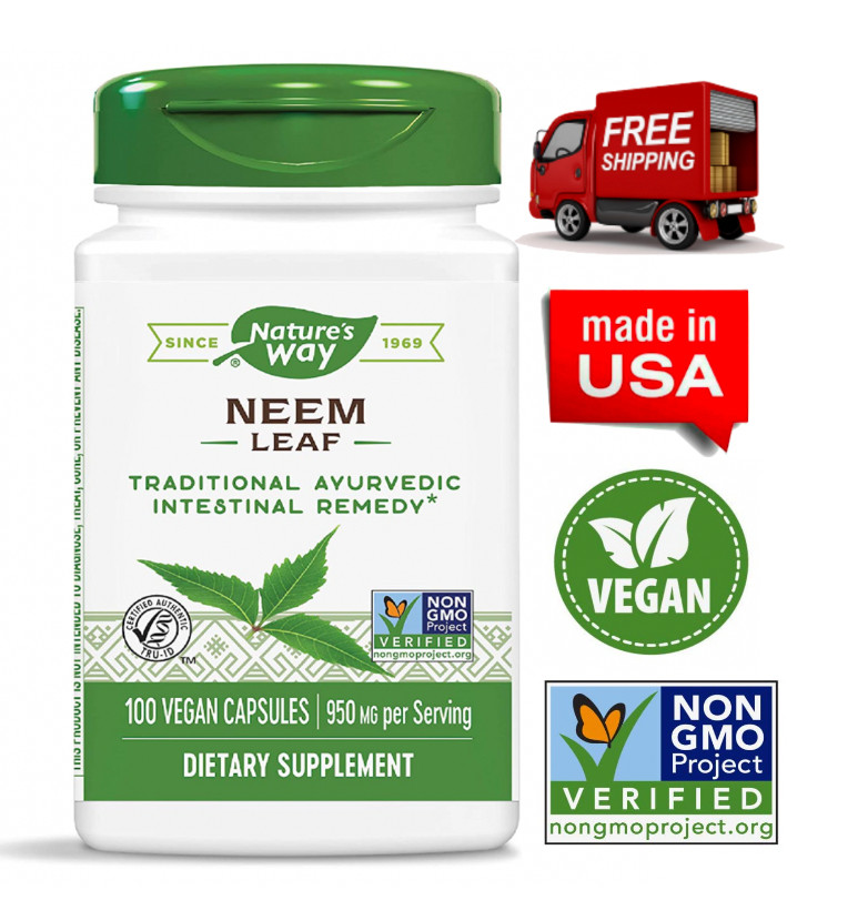 Nature S Way Hojas De Neem 475 Mg 100 Capsulas