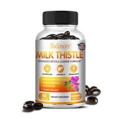 Milk Thistle 3500mg (with Silymarin) Extract 30/60/120 Capsules of Vitamins