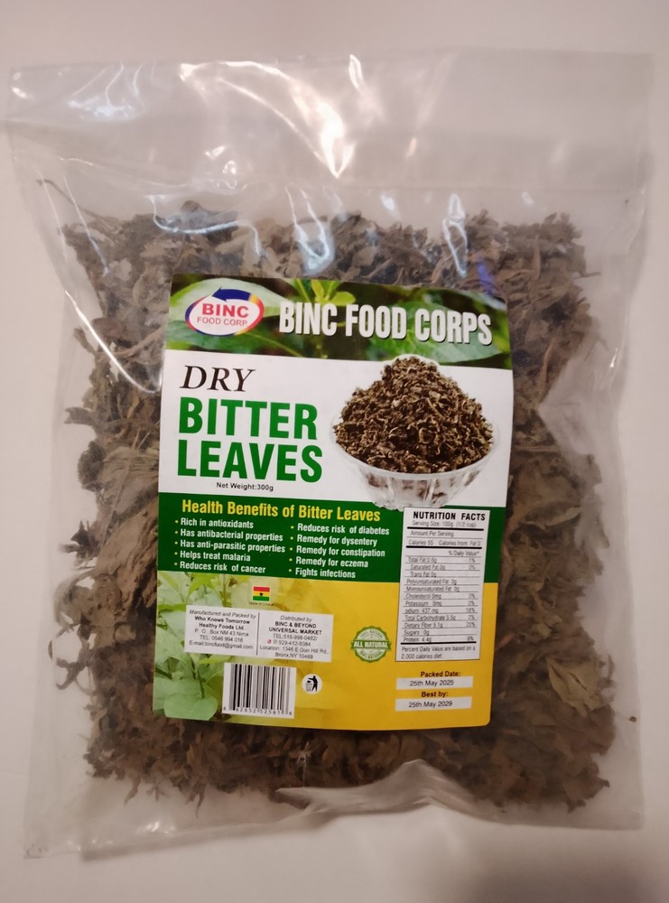 100% Natural Organic DRY BITTER LEAVES Tea Soup Vernonia Ewuro Ndole Daun 300g