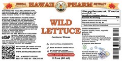 Wild Lettuce Liquid Extract, Organic Wild Lettuce (Lactuca Virosa) Dried Herb Ti