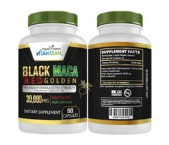 Organic vitamins Black Maca Negra red gold Capsules Peruvian Antioxidant Booster