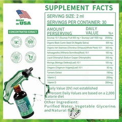 Vyxion Soursop Seamoss Moringa Oregano Turmeric Black Seed Oil – Liquid Drops