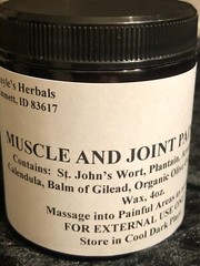 Herbal Muscle and Joint Pain Salve Organic Non-GMO