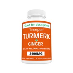 TURMERIC + GINGER Extract Capsules HEALTHY Bones and Joints 30-120 CAPSULES