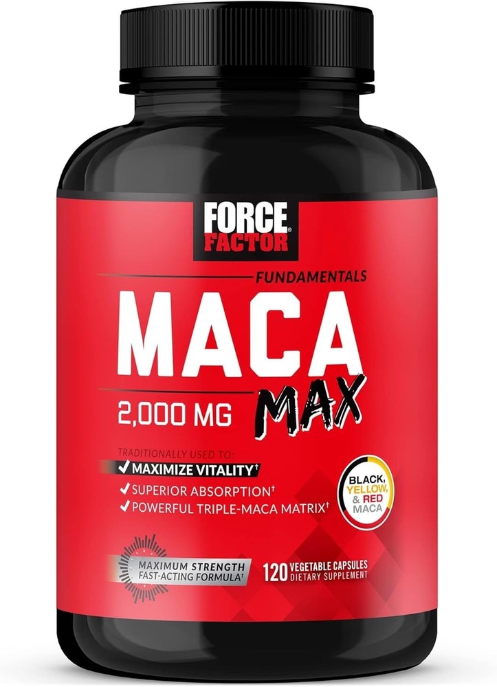 “Force Factor Maca Max, Maca Root Capsules to Maximize Vitality & -⭐️⭐️⭐️⭐ “