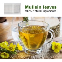 Mullein Leaf Tea for Lungs Cleanse & Immune Support, 100% Natural, Caffeine Free