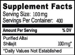 Shilajit Resin – Pure Altai, Golden Grade, High-Quality, 2-Month Supply, 40g
