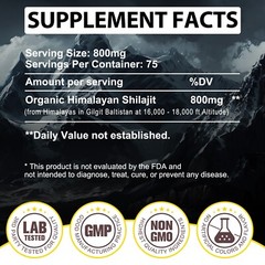 100% Pure Organic Himalayan Shilajit, Soft Resin, Extremely Potent, Fulvic Acid