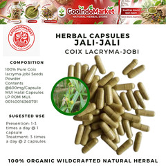 [idHerb] CAPSULES Coix Lacryma-Jobi Jali-jali Natural Organic Herbal Herbs Fresh