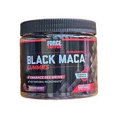 Force Factor Black Maca Gummies, Black Maca Root to Enhance Male Vitality, 60 Ct