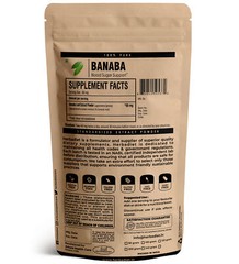 Banaba Leaf Extract Powder 2% Corosolic Acid Lagerstroemia Speciosa Blood Sugar