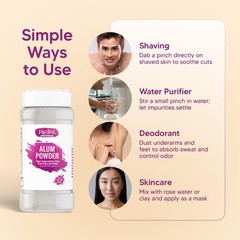 Fine Potassium Alum Powder 350g – DIY Face Packs, Toner, Pore Refining, Pickling