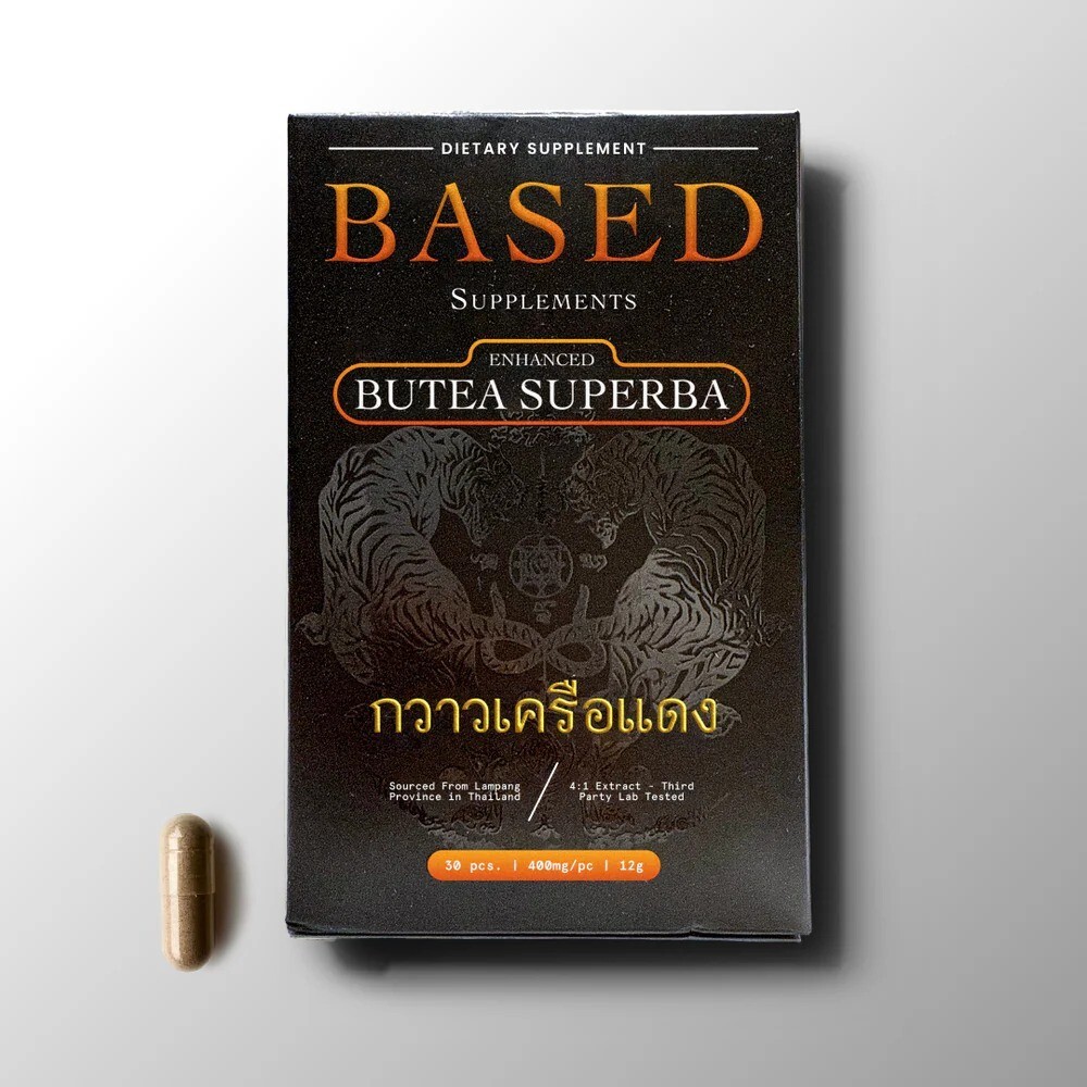 BASED Supplements – Enhanced Butea Superba 400mg Extract Thailand Wild Harvested