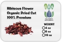 100% Premium Hibiscus Tea Flower Dried Cut Loose – Hibiscus sabdariffa (8)oz