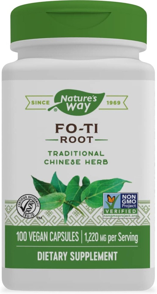 FO-TI 1200mg/Foti 1200mg He-Shou-Wu Root 100Caps Polygonum multiflor