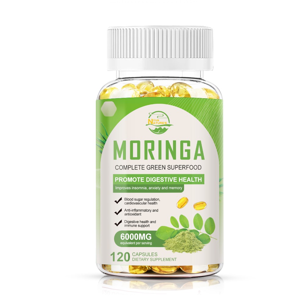 Moringa Oleifera Leaf Capsules NON GMO – All Natural – Made Fresh On Demand!