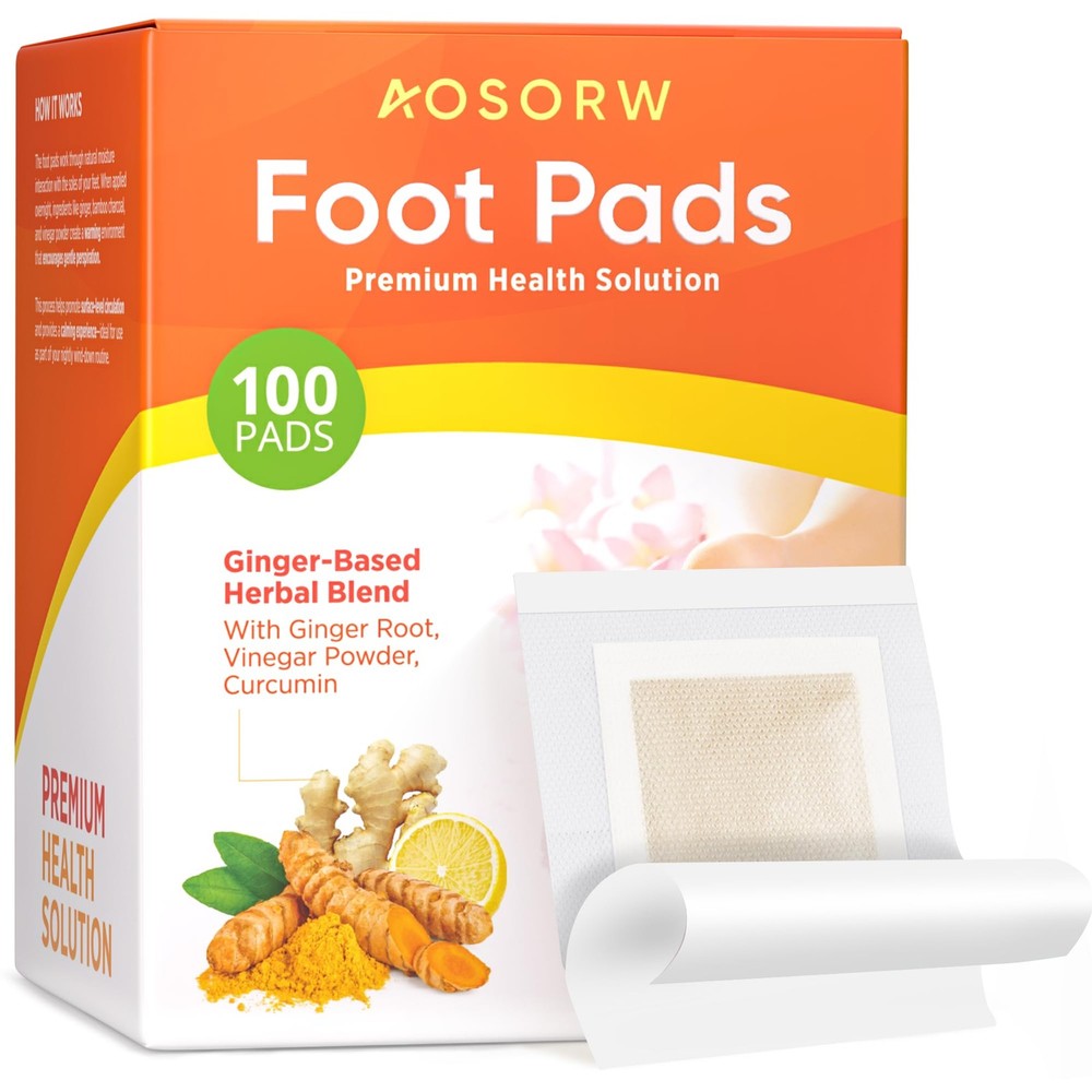 Natural Herbal Foot Pads – Overnight Foot Care Patches – Helps You Feel Refre…