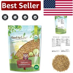 Bulk Organic Hulled Barley, 5 Pounds – Nutty Flavor, Great for Healthy Cooking