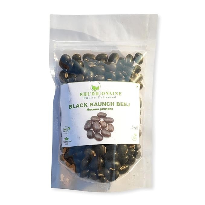 Black Kaunch Beej 200g Velvet Beans Mucuna Pruriens Raw Herbal Seeds