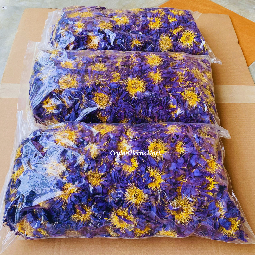 Dried BLUE LOTUS Nymphaea Caerulea 100% Organic Herbal Hand Picked Pure Flowers