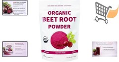 Organic Raw Beet Root Powder 1lb Gluten-Free Circulation Detox