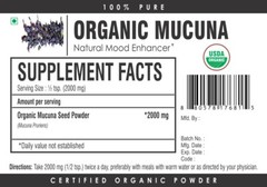 Organic Mucuna Pruriens Seed Powder Velvet Bean Natural Levodopa L-Dopa Dopamine