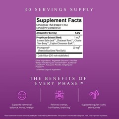 Apothekary Every Phase Natural Hormone Support Herbal Drops – 30ml/1 FL OZ