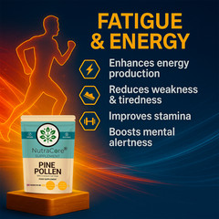 Pine Pollen Capsule, 8000mg-(99% Cracked Cell)-Testosterone & Sleep Aid-180Caps