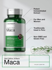 Horbäach Maca Root Capsules for Men and Women | 120 120 Count (Pack of 1)