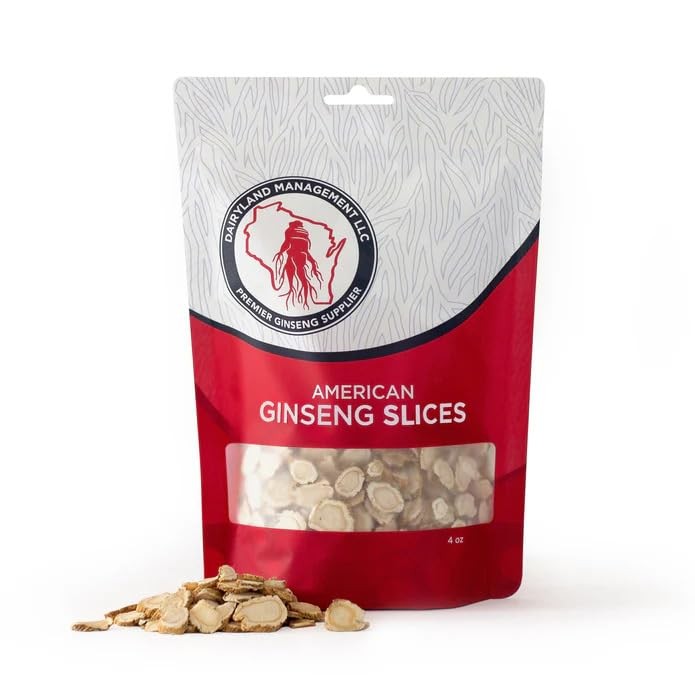 Dairyland American Ginseng Slices – 4 oz Pack Wisconsin Ginseng Slices – Cert…