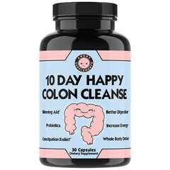 Colon & Body Cleanse w/ Garcinia w/ Probiotics &10 Day Happy Colon Cleanse 2-PK