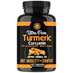 Natural Anti-Inflammatory Ultra Pure Turmeric and 10 Day Happy Colon Cleanse 2Pk