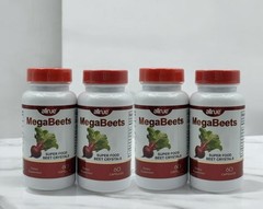4 Mega Beets Super Food Capsulas Energy Beetroot Bones Antioxidant Stamina Pills