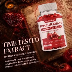 Organic Pomegranate Fruit Extract 700mg 30-120 Softgels Daily Support Supplement