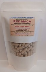 Maca Root Powder Red Organic ~ 200 Capsules ~ Fresh Exp 02/2026 – TOP SELLER! ~