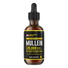 4-Pack Mullein Drops 6oz – Lung Detox & Immune Boost – Herbal Leaf & Flower Ext