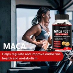 Organic Maca Root Capsules | 4000mg | Peruvian Maca Extract for Men & Women