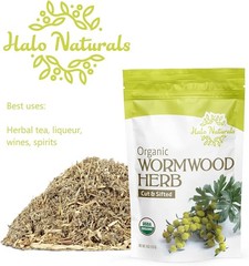 Organic Cut & Sifted Wormwood Tea 4 Oz – Resealable Herbal Delight