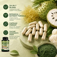 SOURSOP Capsule – Digestion & Immune Support, Antioxidant Support