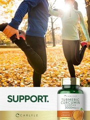 Carlyle Turmeric Curcumin with Black Pepper 3000Mg | 90 Powder Capsules | Comple